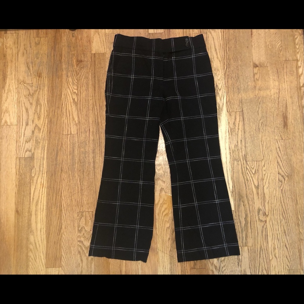 Paul Smith Black and White Check Print Trousers